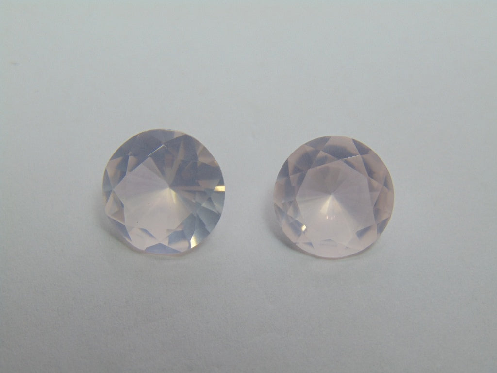 10.35ct Quartz Rose 12mm 13mm