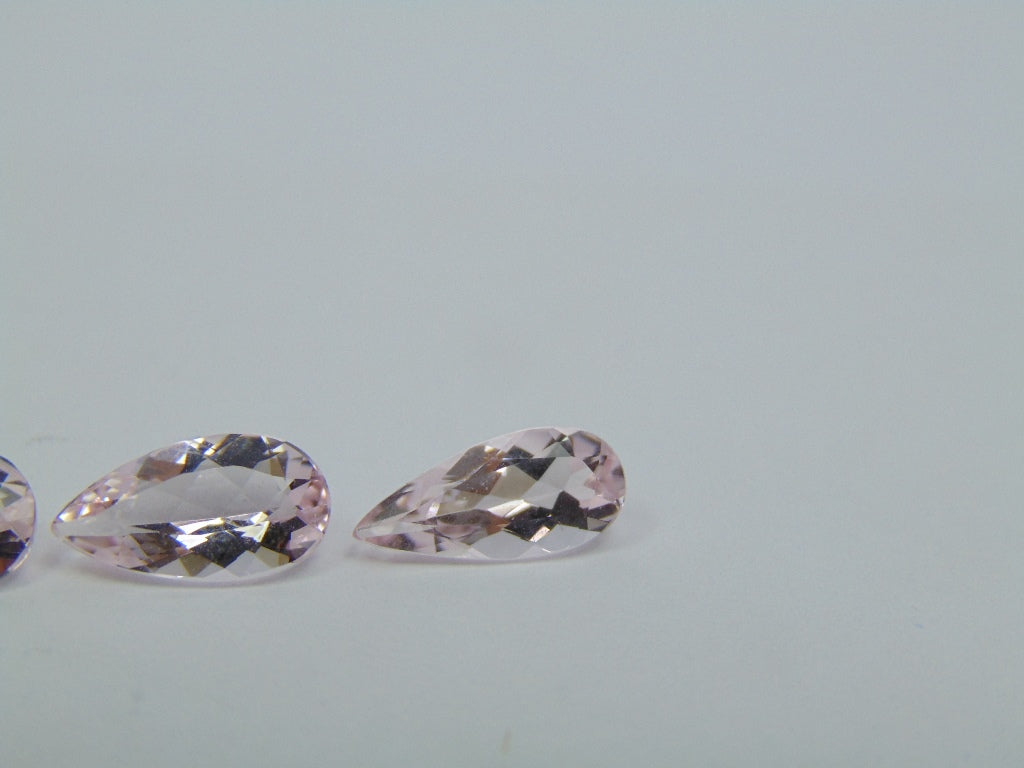 3.50ct Morganite 11x6mm 11x5mm