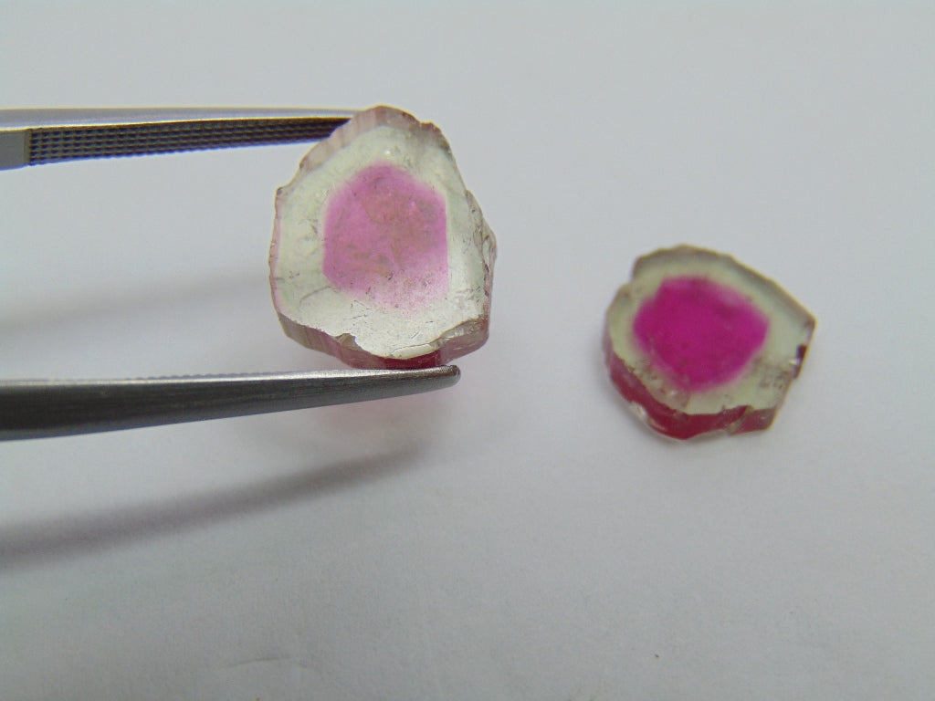 7.15ct Watermelon Tourmaline 13x11 11x10mm