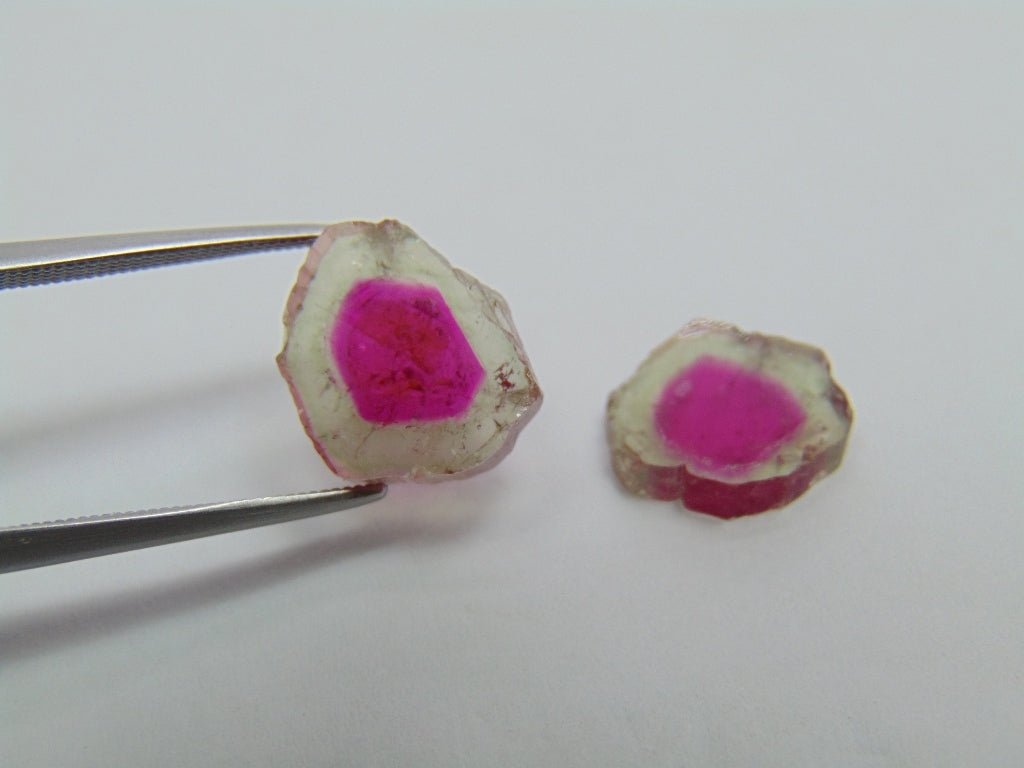 7.15ct Watermelon Tourmaline 13x11 11x10mm