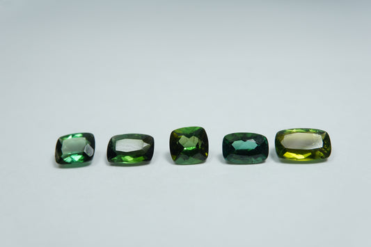 4.10ct Tourmaline 8x5mm / 7x5mm / 6.5x4.5mm / 6x5mm / 5.5mm