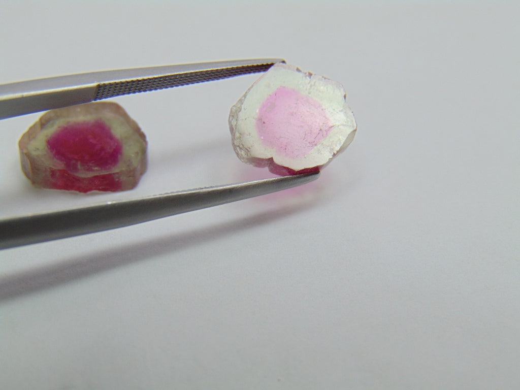 7.15ct Watermelon Tourmaline 13x11 11x10mm