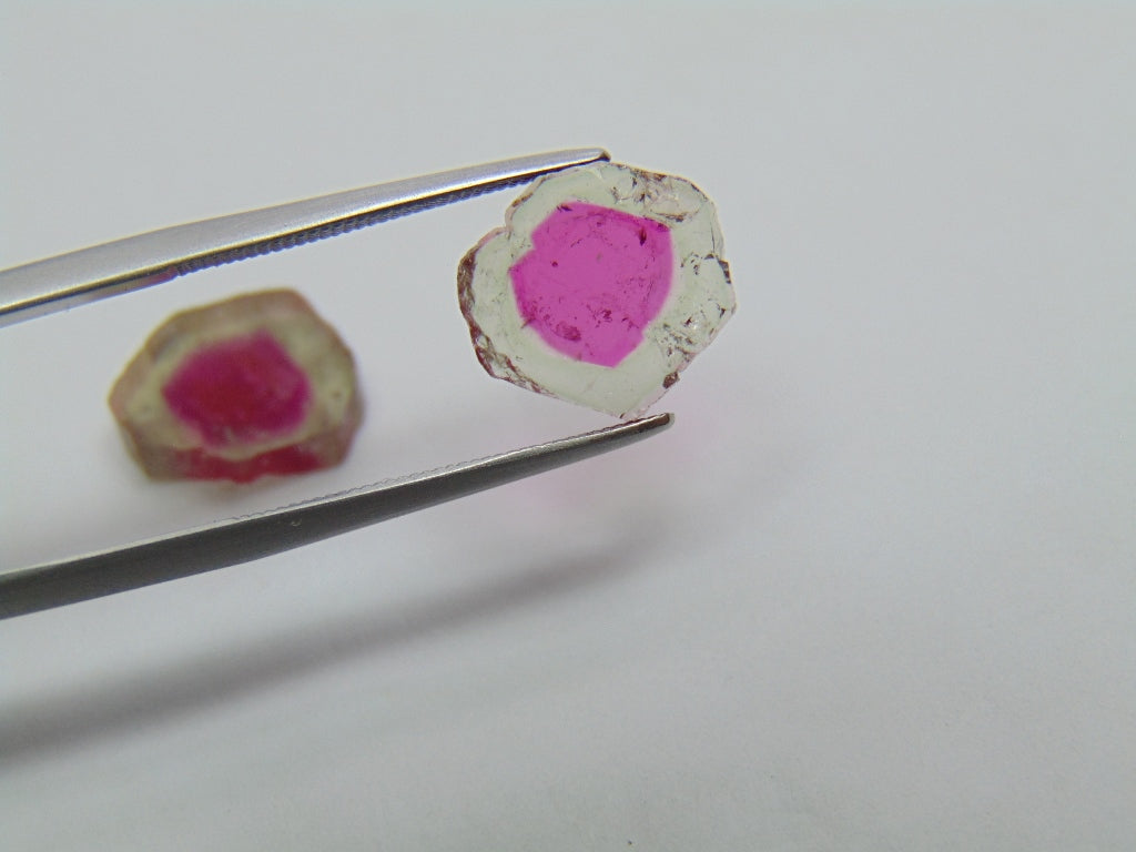 7.15ct Watermelon Tourmaline 13x11 11x10mm