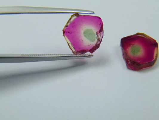 6.20ct Watermelon Tourmaline 12x10mm 11x10mm