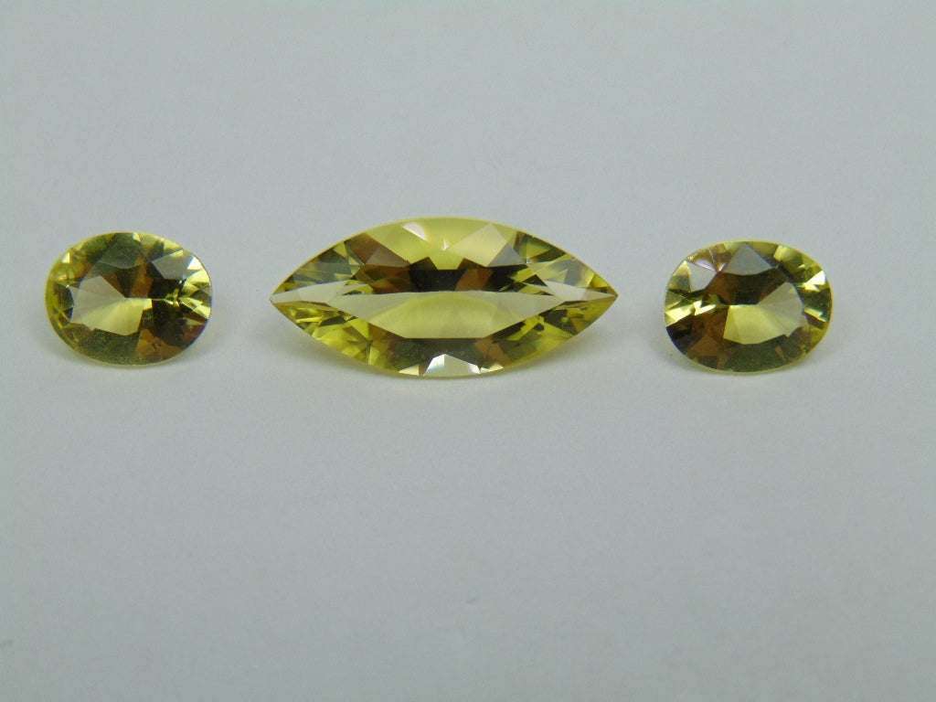 7.35ct Green Gold 9x7mm 18x5mm 9x7mm