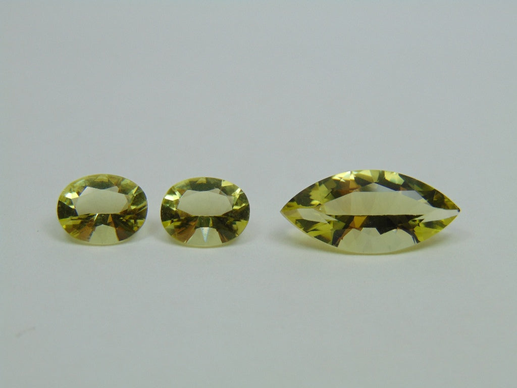 7.35ct Green Gold 9x7mm 18x5mm 9x7mm