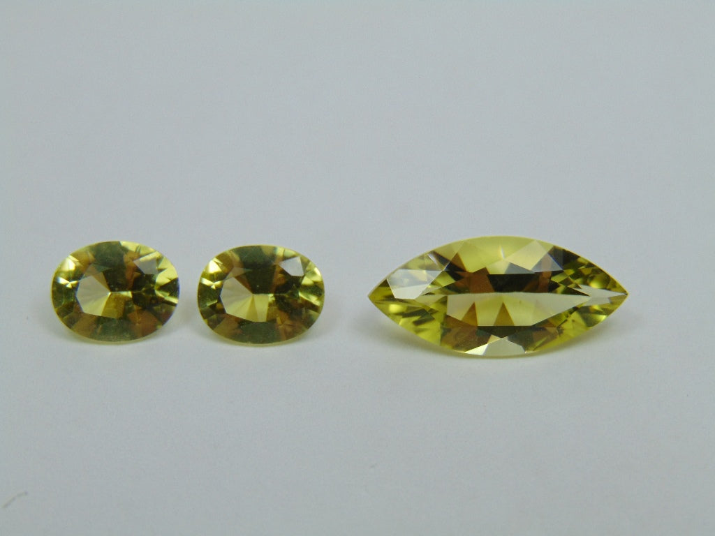 7.35ct Green Gold 9x7mm 18x5mm 9x7mm