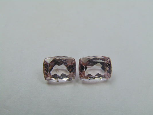 3.50ct Morganite Pair 8x6mm
