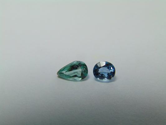 1.78ct Aquamarine 6x4mm 4x5mm