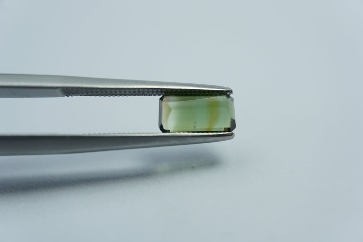 1.34ct Tourmaline bicolor 8x4mm