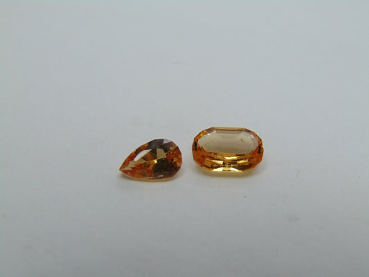 2.10ct Imperial Topaz 7x5mm 8x5mm