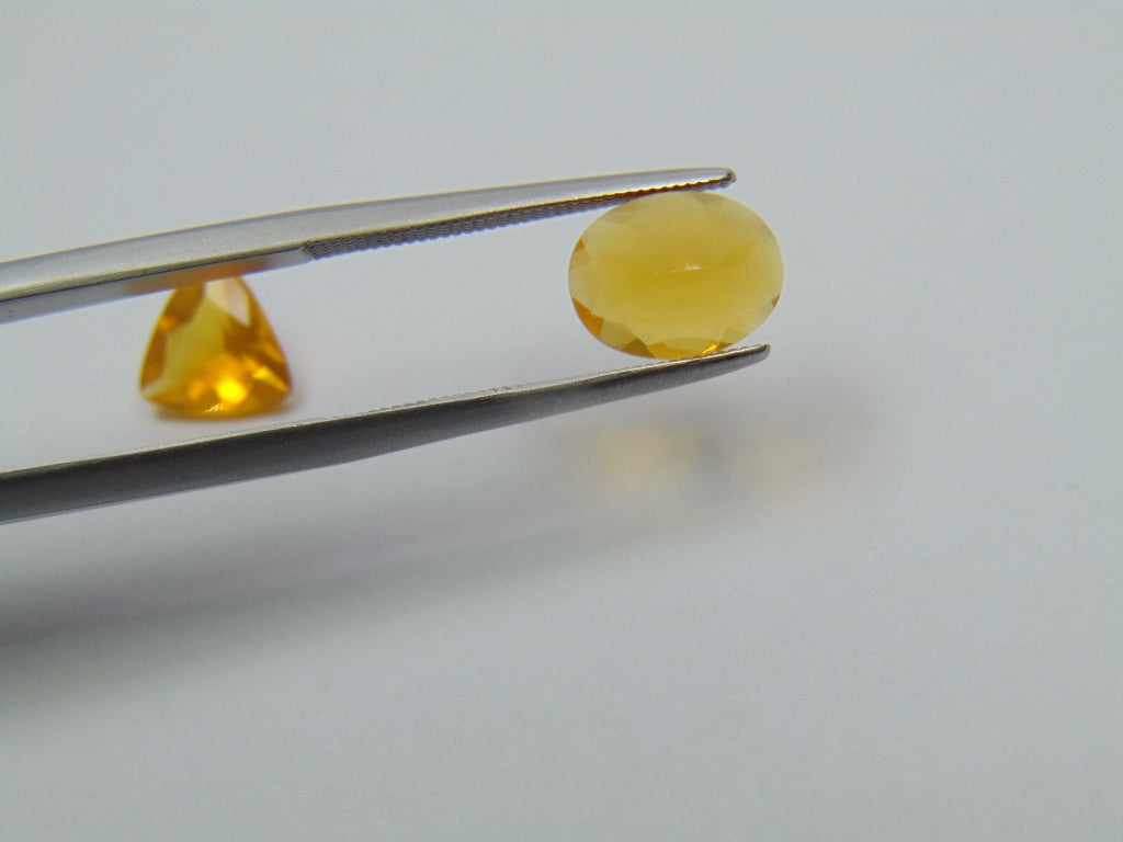 2.08ct Fire Opal 8mm 9x7mm