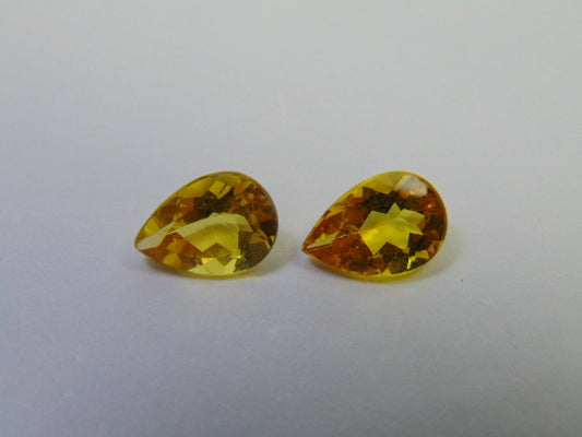 3.15ct Beryl Pair 10x8mm