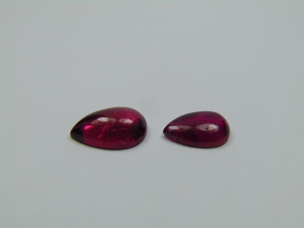 4.20ct Tourmaline Cabochon 11x7mm 9x7mm