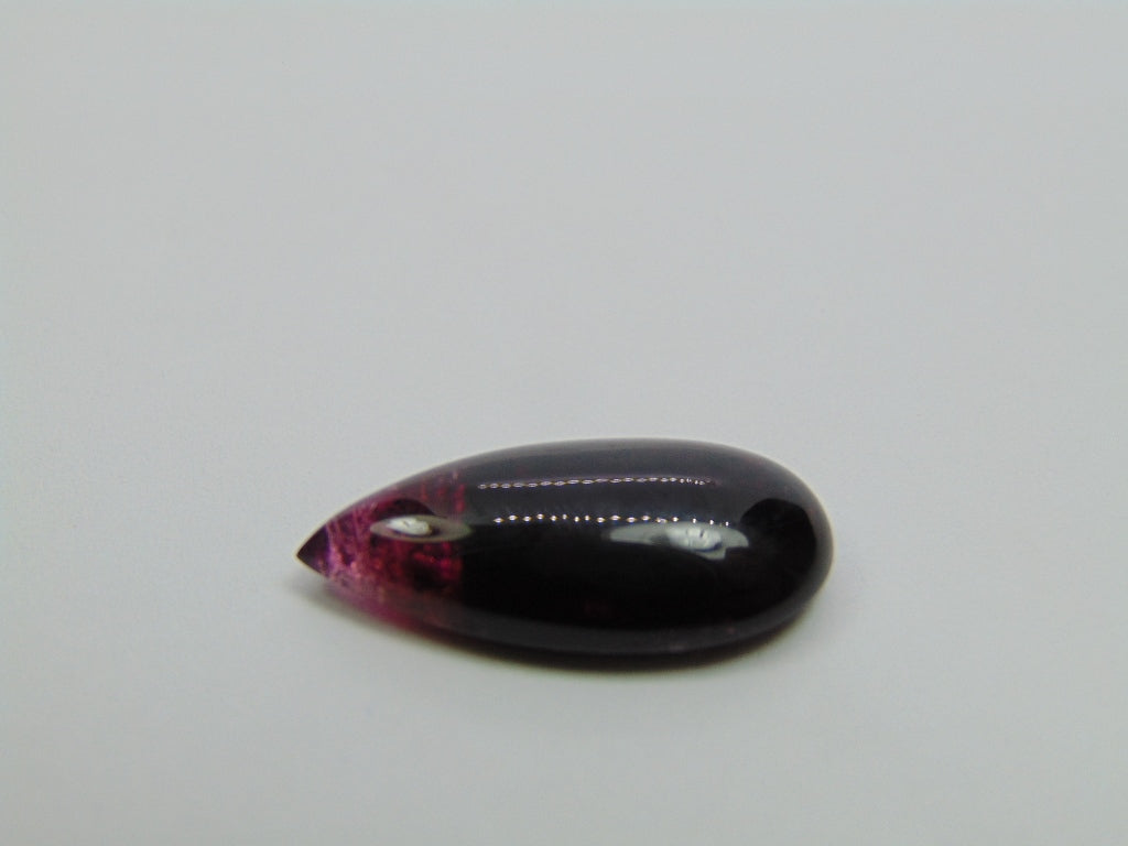 12.25ct Tourmaline Cabochon Bicolor 23x11mm