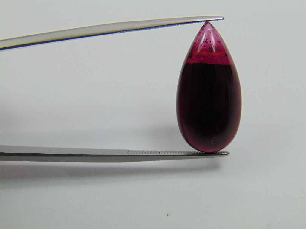 12.25ct Tourmaline Cabochon Bicolor 23x11mm