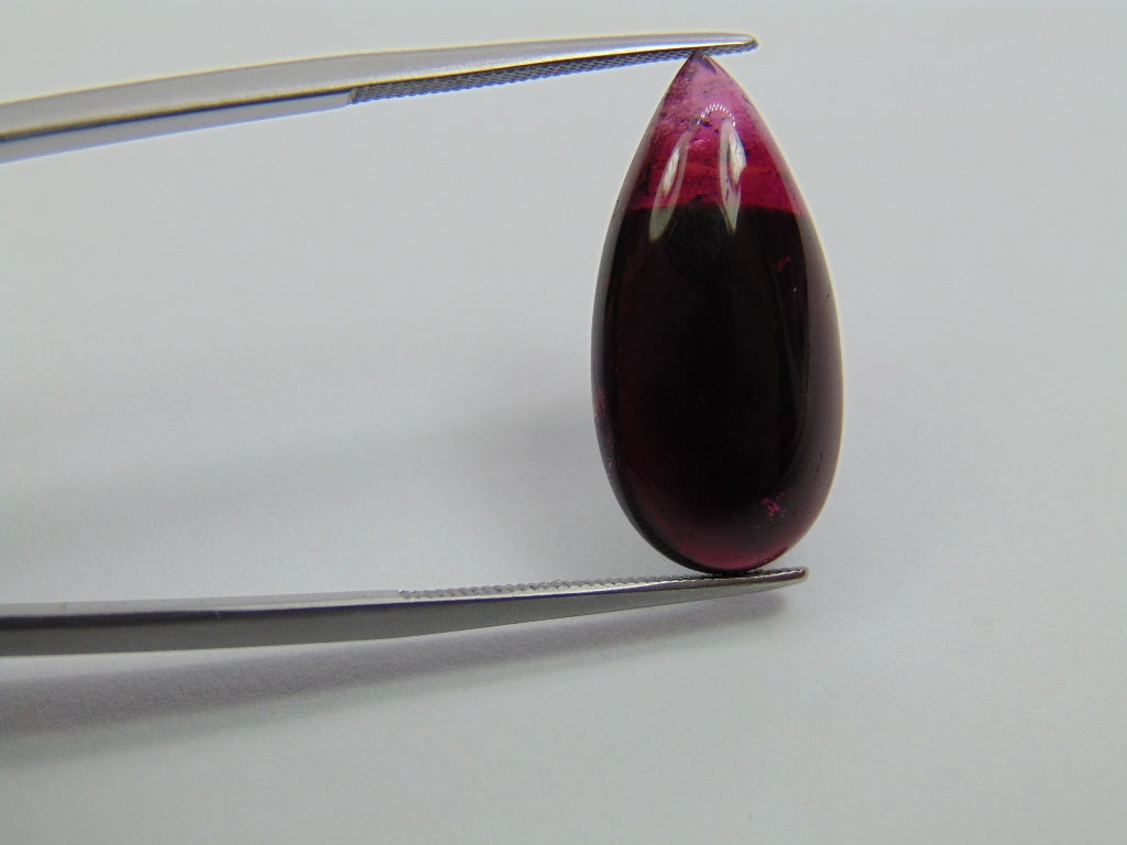 12.25ct Tourmaline Cabochon Bicolor 23x11mm