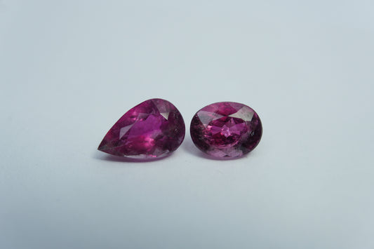 4.45ct Tourmalines 11x7mm / 9x7mm