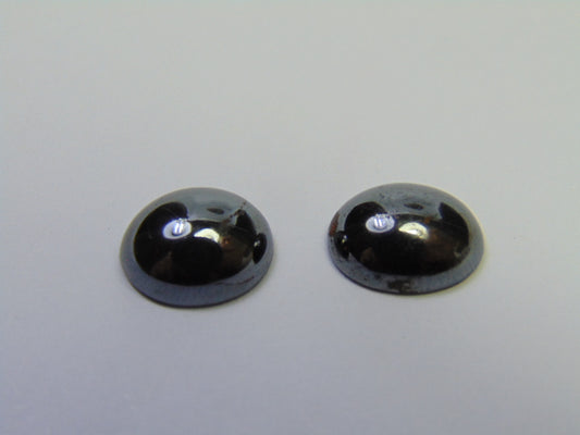 18.45ct Hematite Cabochon 12.5x11mm 13x11mm