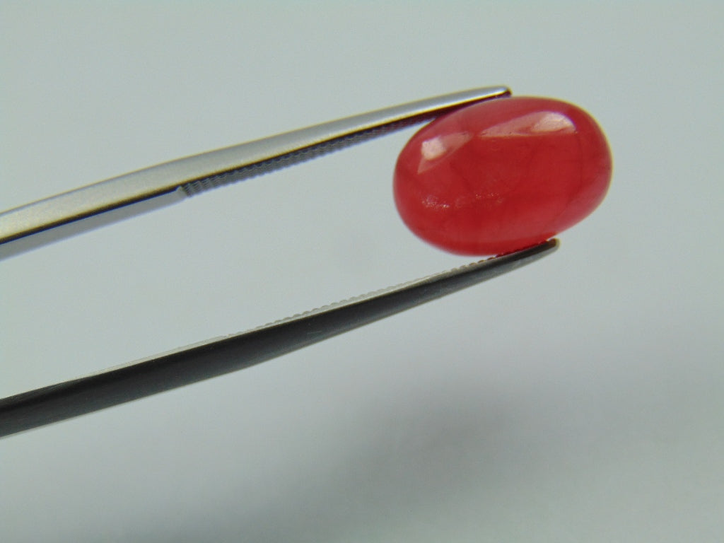 5.20ct Rhodonite Cabochon 12x8mm