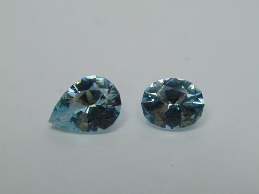 12.10ct Topaz Natural Color 15x11mm 12x10mm