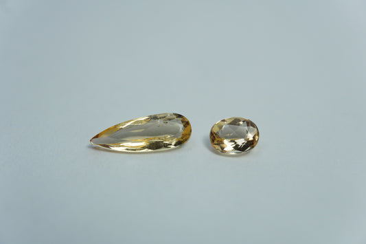 1.67ct Imperial topaz 6x4mm / 12x4mm