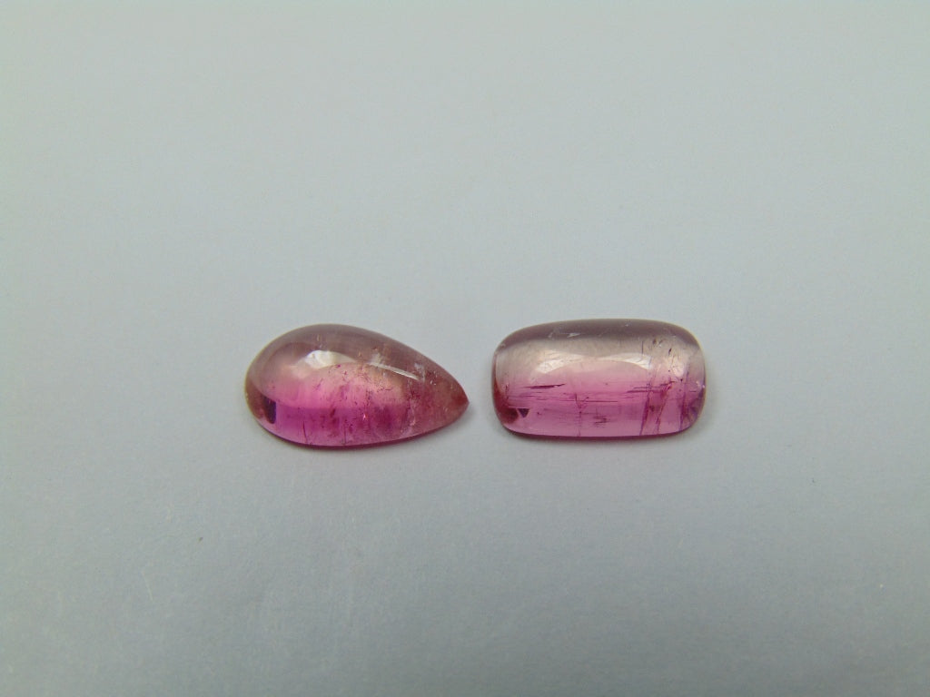 4.45ct Tourmalines Bicolor Cabochon 11x6mm