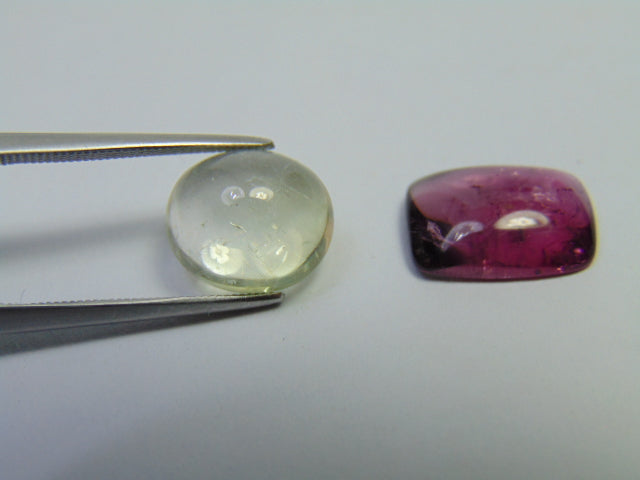 10.18ct Tourmalin Cabochon Mix 13x10mm 11x9mm