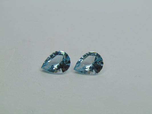 3.90ct Topaz Pair 9x7mm