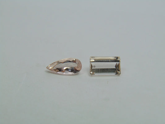 2.55ct Morganite 10x5mm 9x5mm