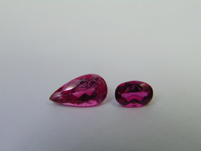 2.10ct Rubellite 11x6mm 7x5mm