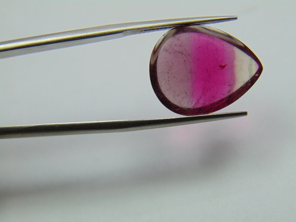 7.85ct Tourmaline Cabochon Tricolor 17x14mm