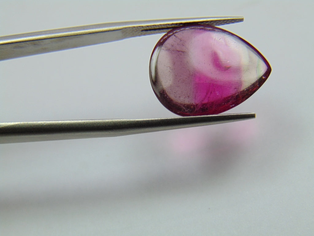 7.85ct Tourmaline Cabochon Tricolor 17x14mm