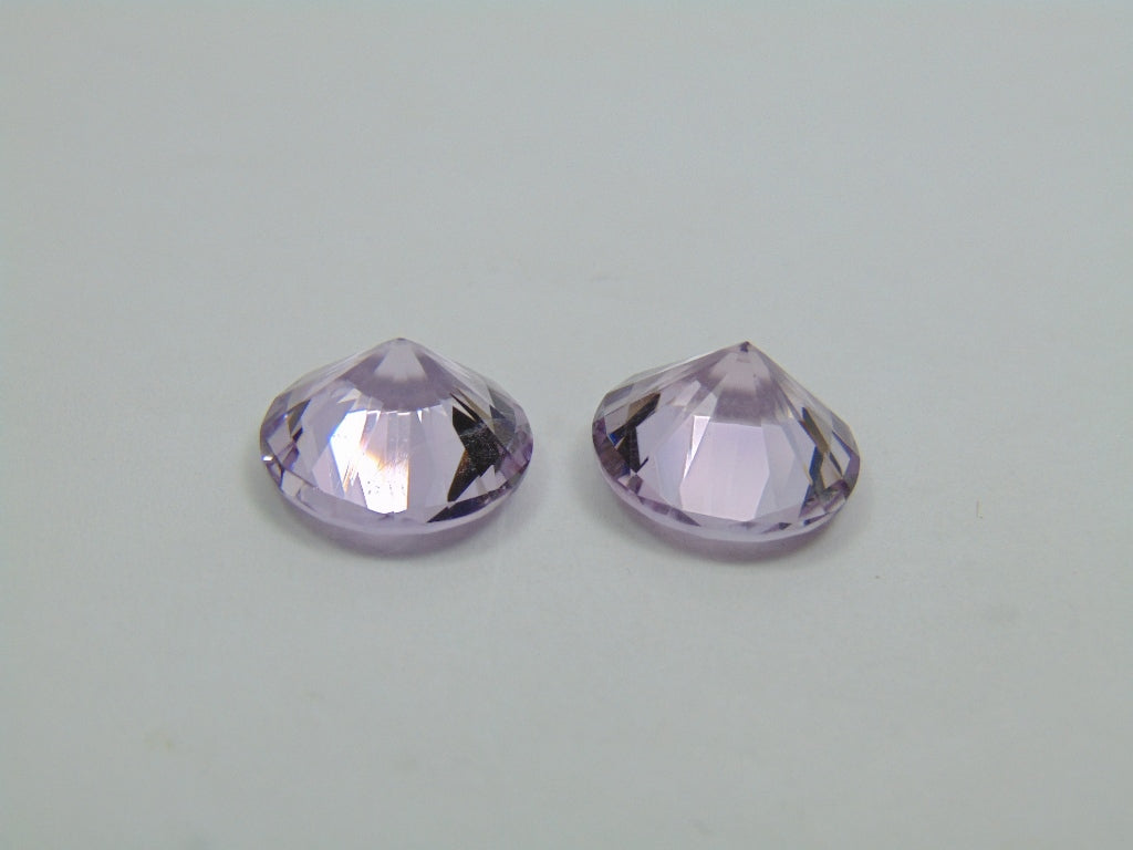 13.20ct Amethyst Pair 13mm