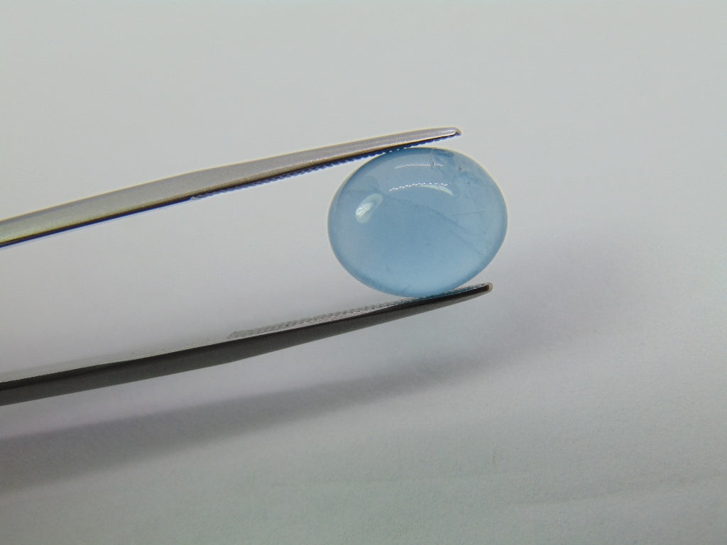 4.40ct Aquamarine Cabochon 12x10mm