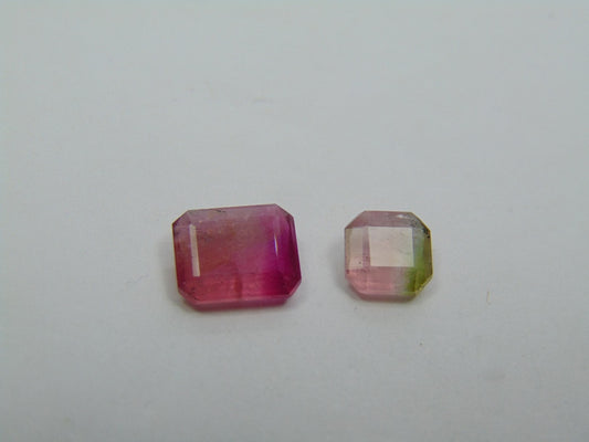 3.60ct Tourmaline Bicolor 9x7mm 7mm