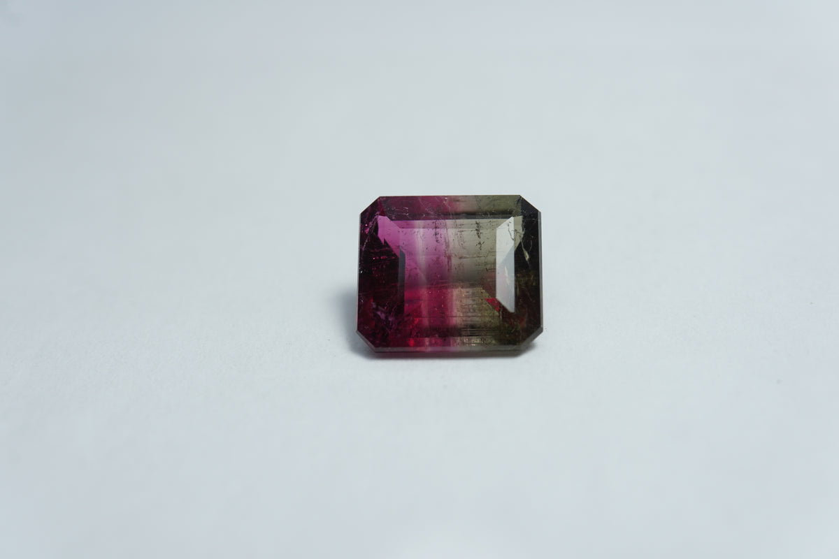 3.90ct Tourmaline bicolor 10x9mm