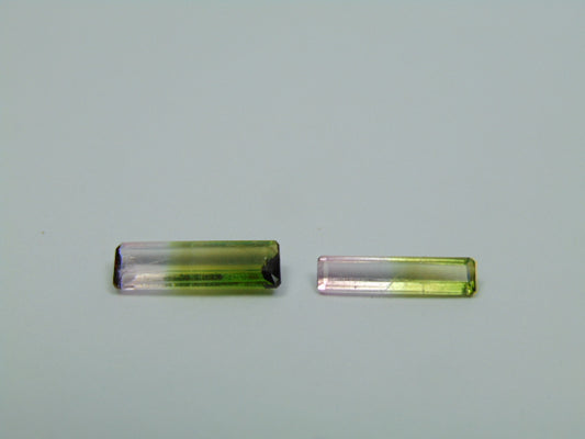 1.59ct Tourmaline Bicolor 12x5mm 11.5x3mm