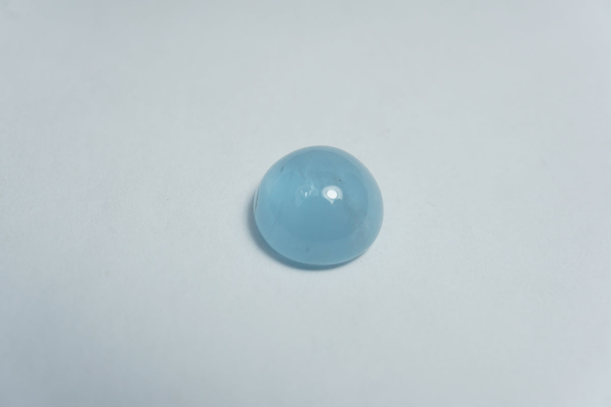 4.05ct Aquamarine cabochon 10mm