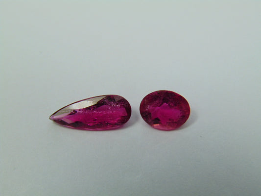 3.20ct Rubellite 8.5x7mm 14x6mm