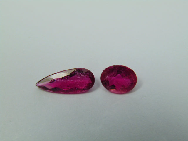 3.20ct Rubellite 8.5x7mm 14x6mm