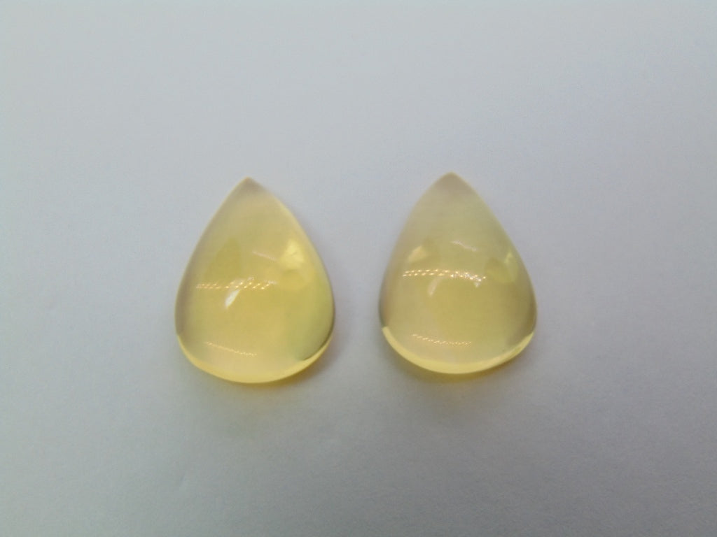 11.95ct Fire Opal Pair 16x12mm