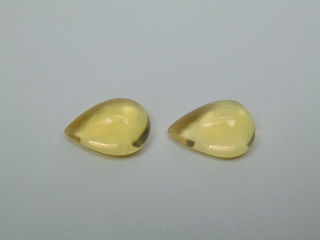 11.95ct Fire Opal Pair 16x12mm