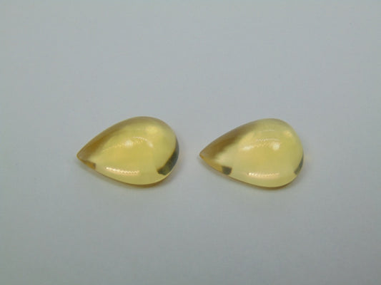 11.95ct Fire Opal Pair 16x12mm