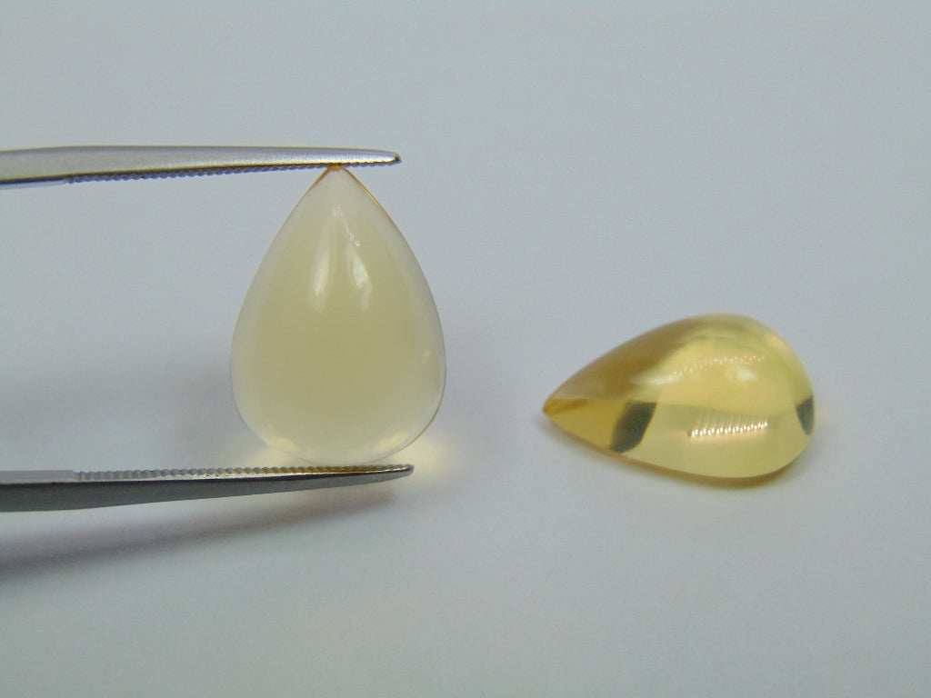 11.95ct Fire Opal Pair 16x12mm