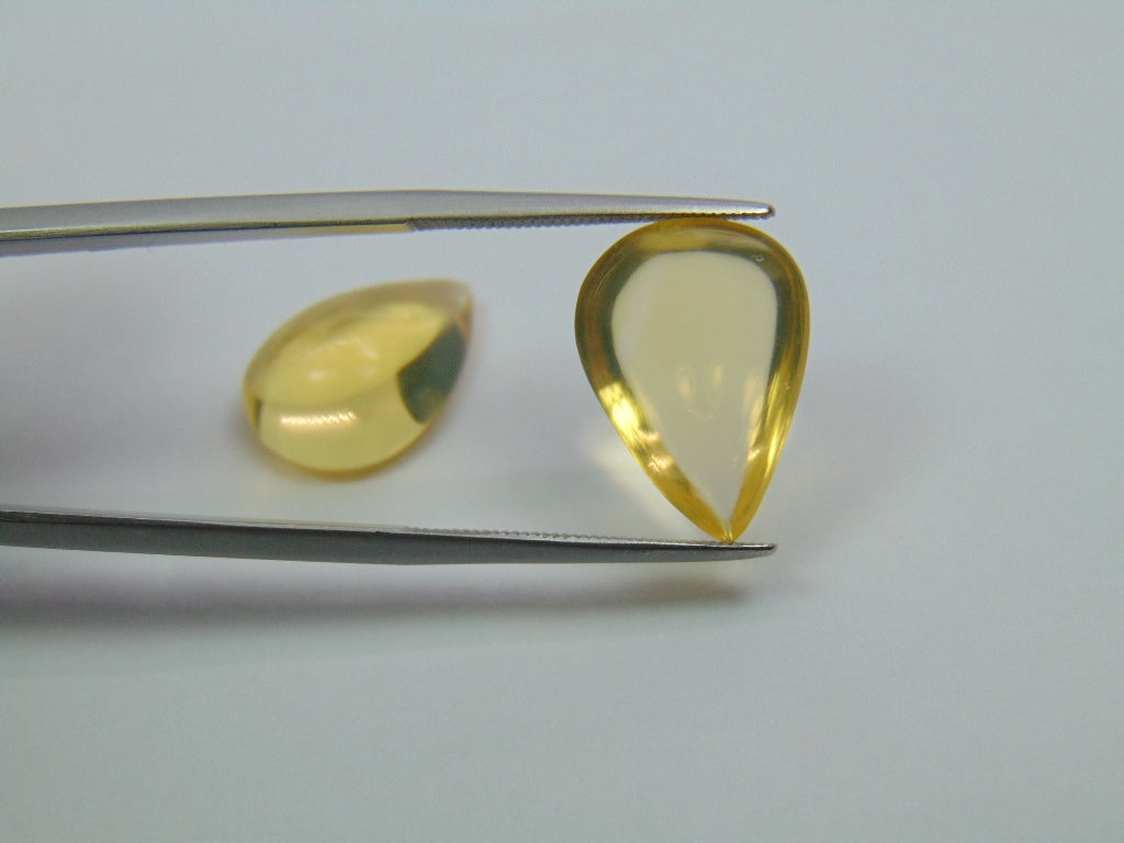 11.95ct Fire Opal Pair 16x12mm