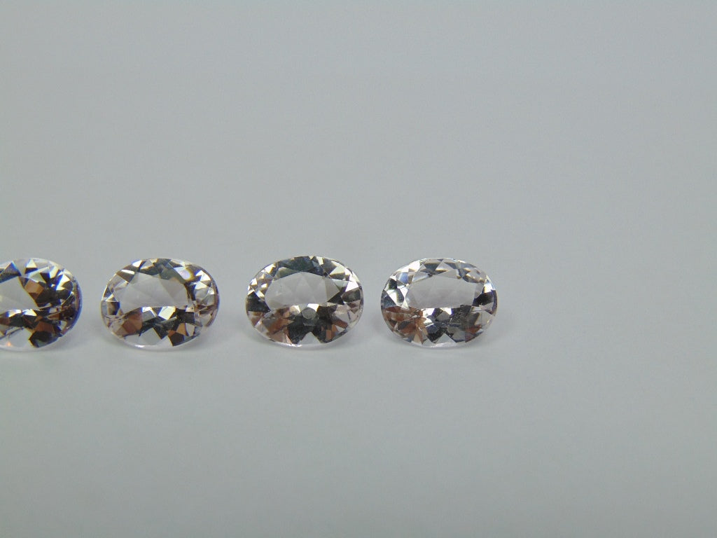 6.25ct Morganites Calibrated 9x7mm