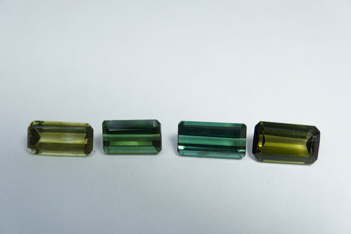 3.65ct Tourmaline 8x4mm / 7x5mm / 7x4mm