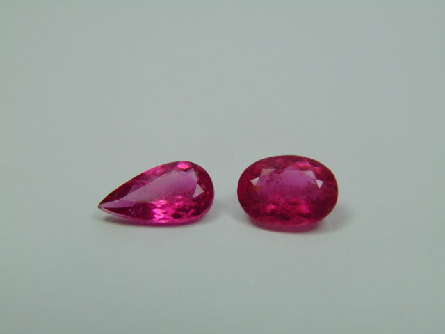 3.15ct Tourmaline Pink 9x7mm 11x6mm