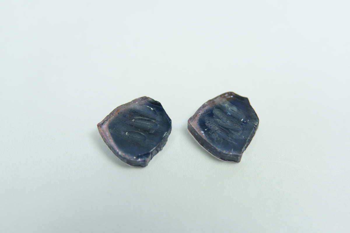 5.35ct Watermelon tourmaline pair 10x9mm